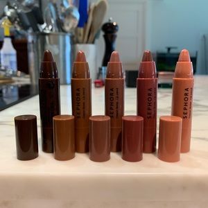 New Authentic no box set of 5 Sephora Lip Pencils